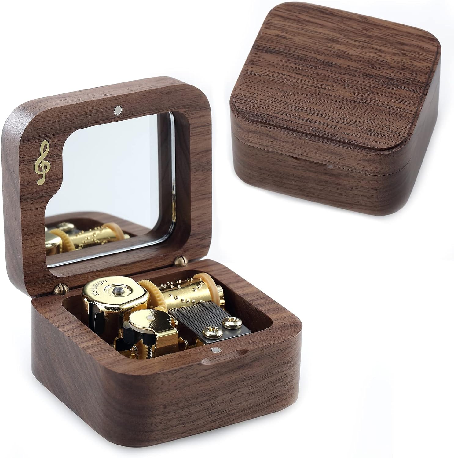 Wooden Wind up Music Box Natural Note Music Box, Tune You are My Sunshine.jpg